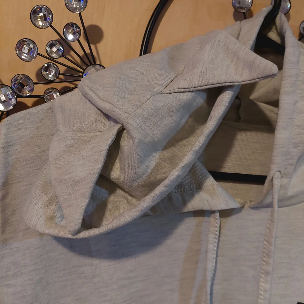 Gray Cat Hoodie for Pet Lovers